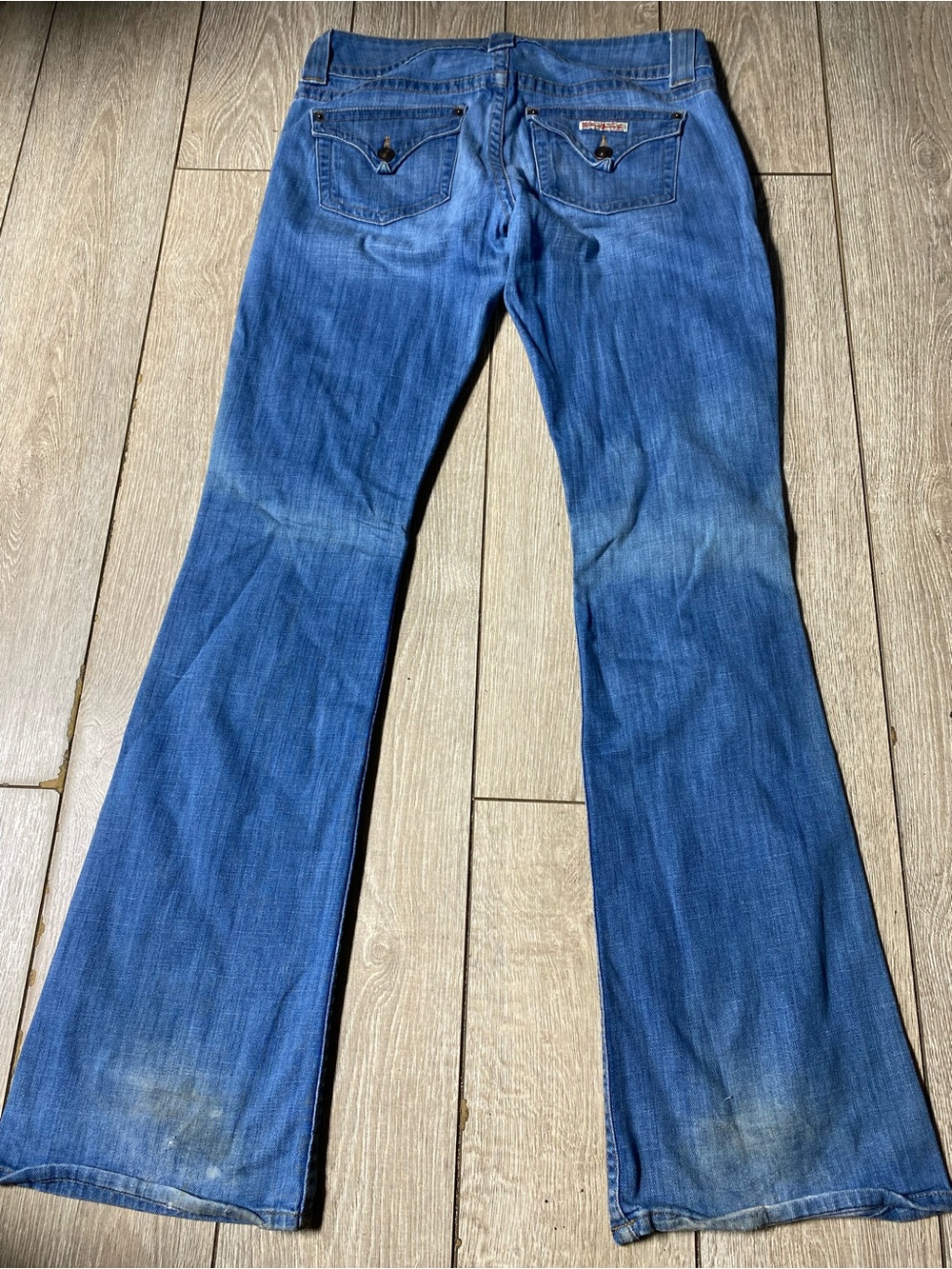 Hudson Signature Bootcut Jeans Size 28 Medium Wash Double Button Flare Y2K - Picture 2 of 8